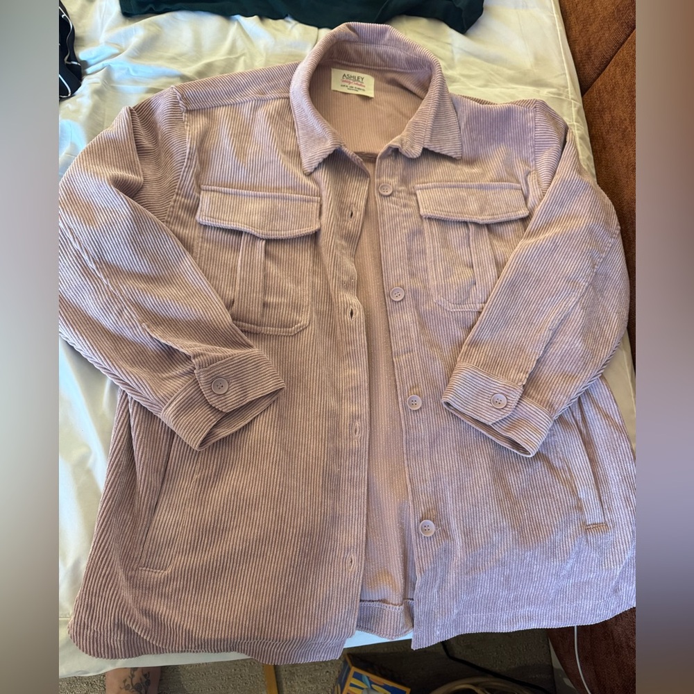 Women's Corduroy Jacket in Light Purple